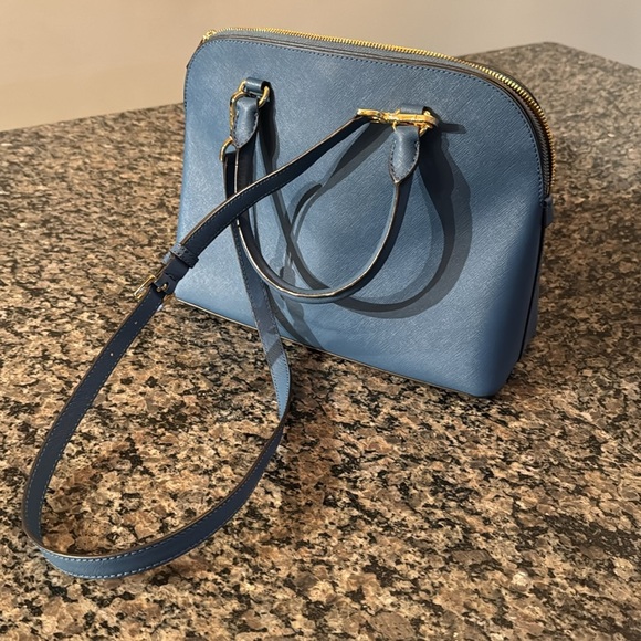 Michael Kors Blue large dome satchel Handbag NWT - Picture 5 of 17
